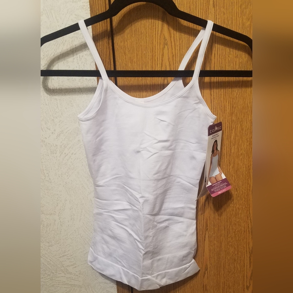 NWT Curveez White Shaping Cami Size Large
